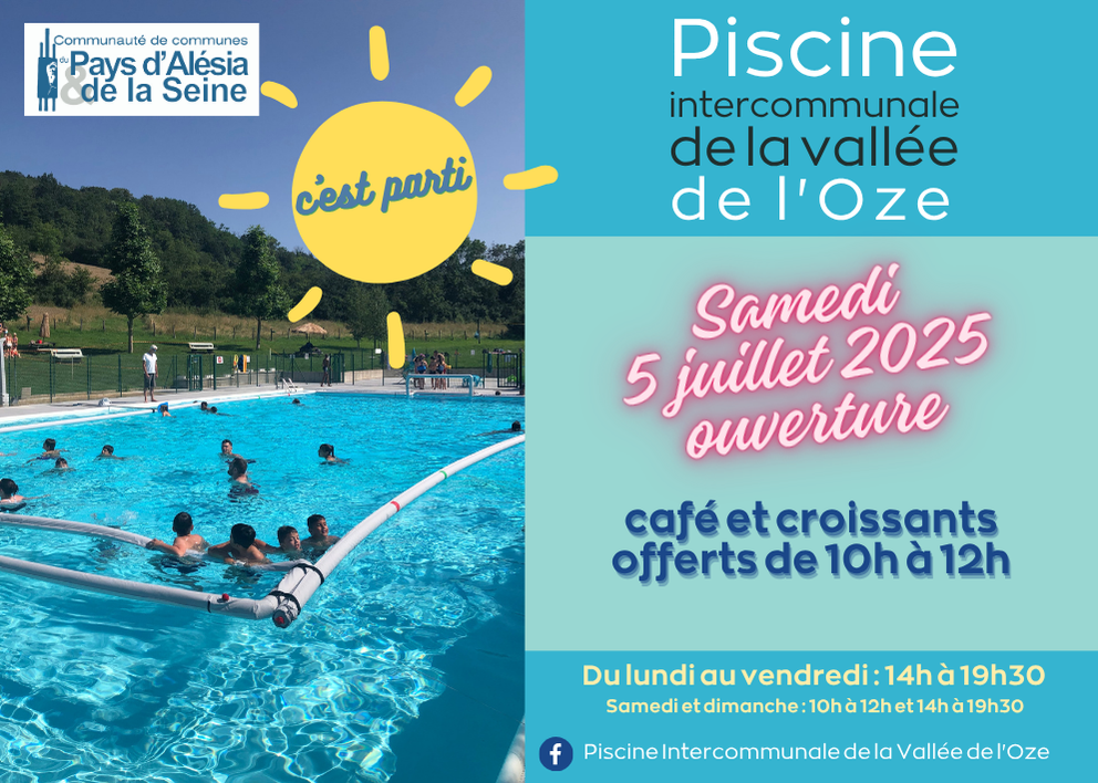 Ouverture de la Piscine Intercommunale de la vallée de l'Oze
